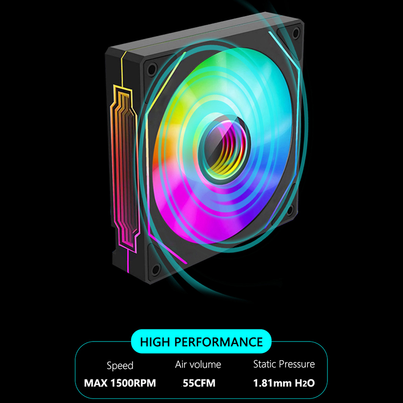 JUMPEAK MS120 120mm Case Fan 5 - огляд і ціна Pc Gaming Liquid Cooling