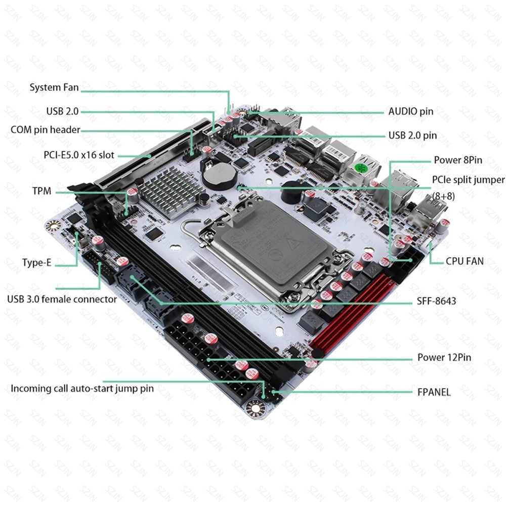 Q670 ITX NAS Motherboard Kit,  - огляд і ціна Pc Gaming I7 14Th Gen