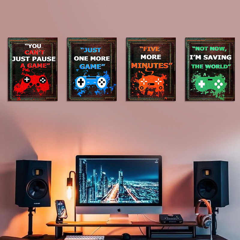 4PCS Kids Gaming Room Game Wal - огляд і ціна Pc Gaming Quotes