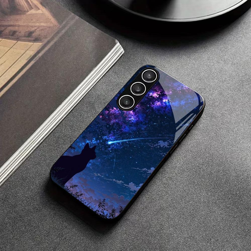 Night cat tempered glass phone - огляд і ціна Pc Case Tempered Glass