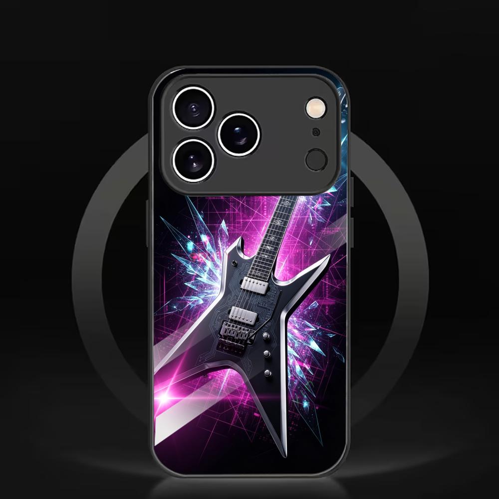 Musical guitar pattern Tempere - огляд і ціна Pc Case Tempered Glass