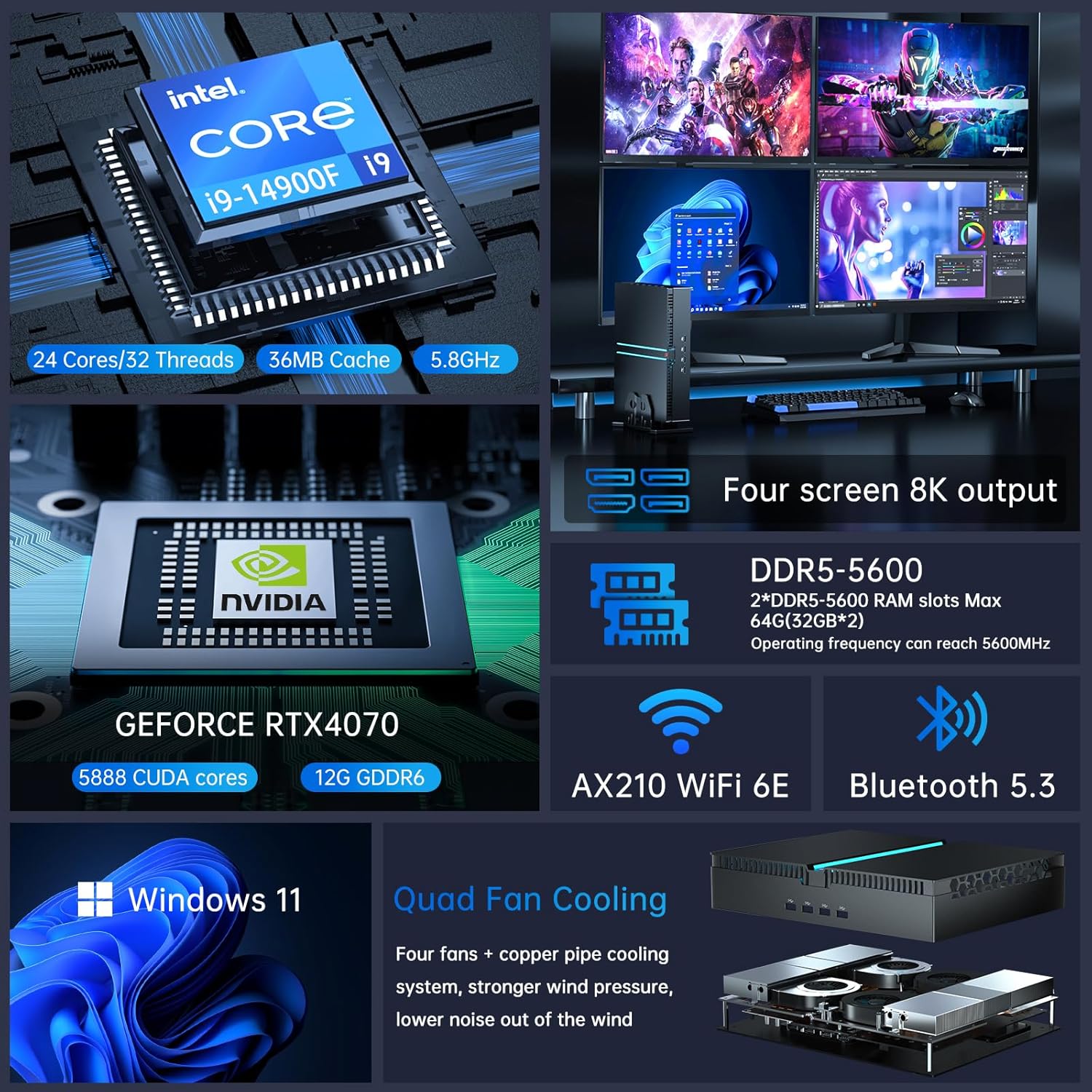 Partaker Gaming Mini PC 14th G - огляд і ціна Pc Gaming I7 14Th Gen