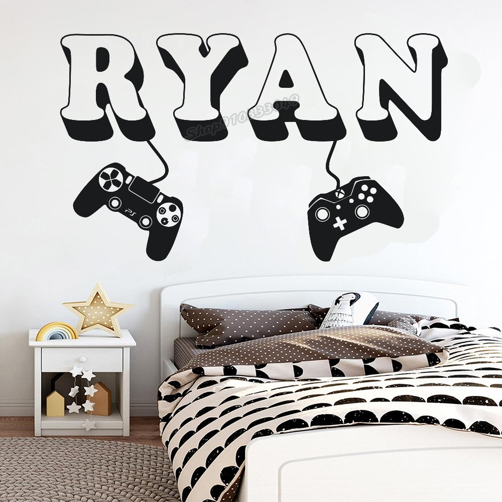 Gamer wall Sticker Custom Name - огляд і ціна Pc Gaming Quotes