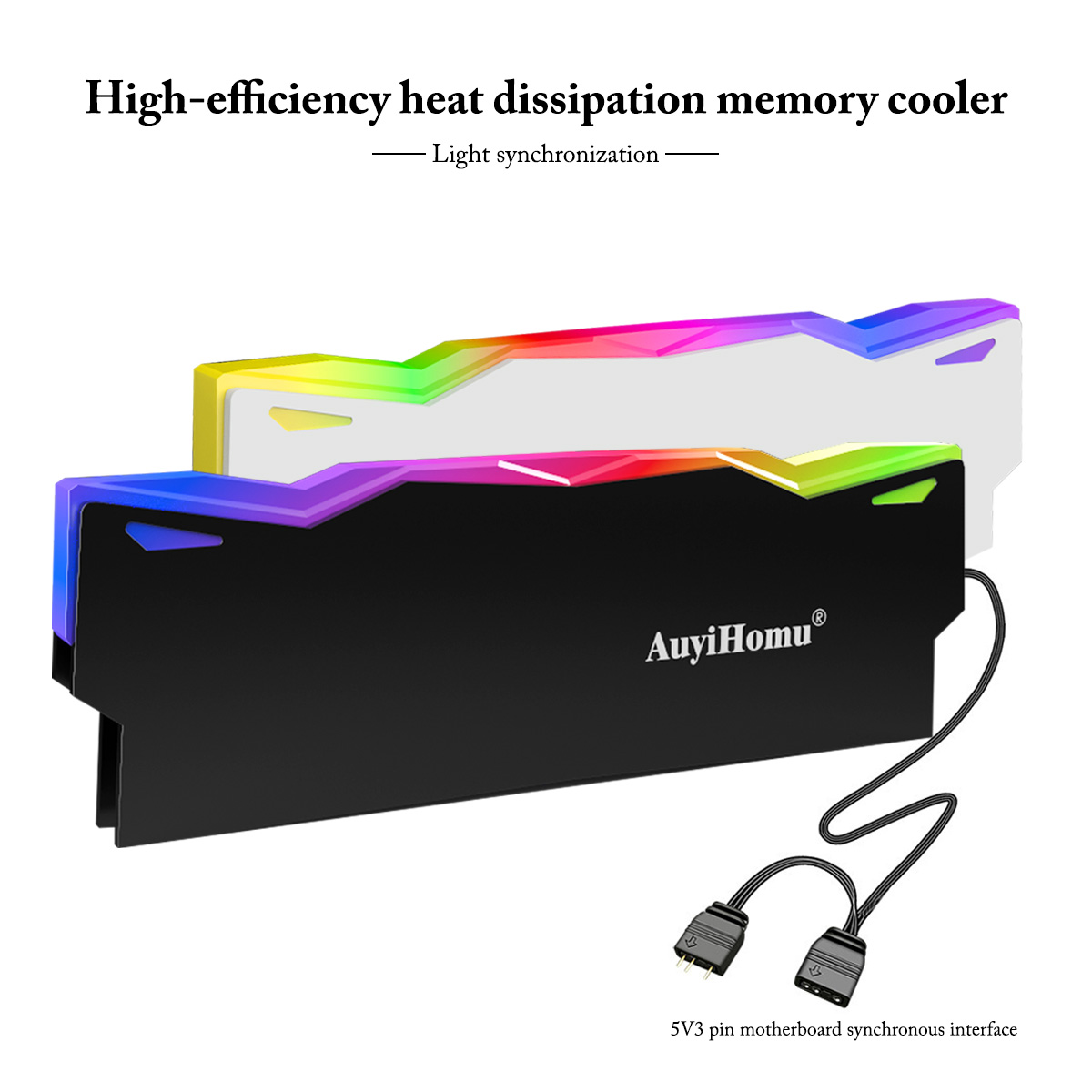 AuyiHomu RGB Heatsink, 5V 3Pin - огляд і ціна Pc Gaming Ddr5