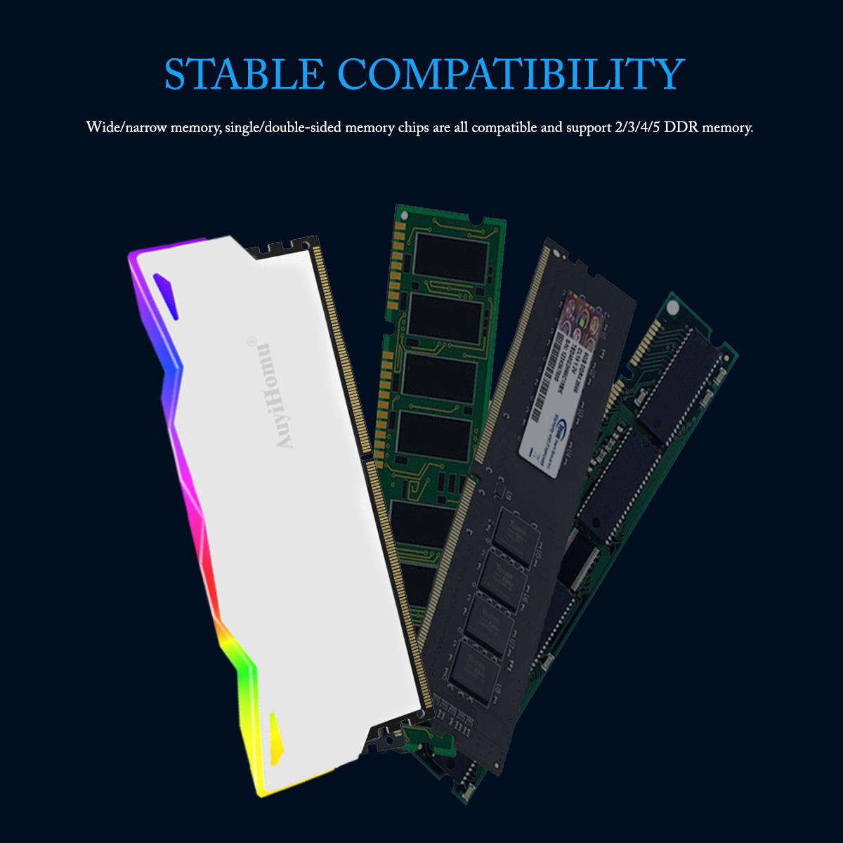 AuyiHomu RGB Heatsink, 5V 3Pin - огляд і ціна Pc Gaming Ddr5