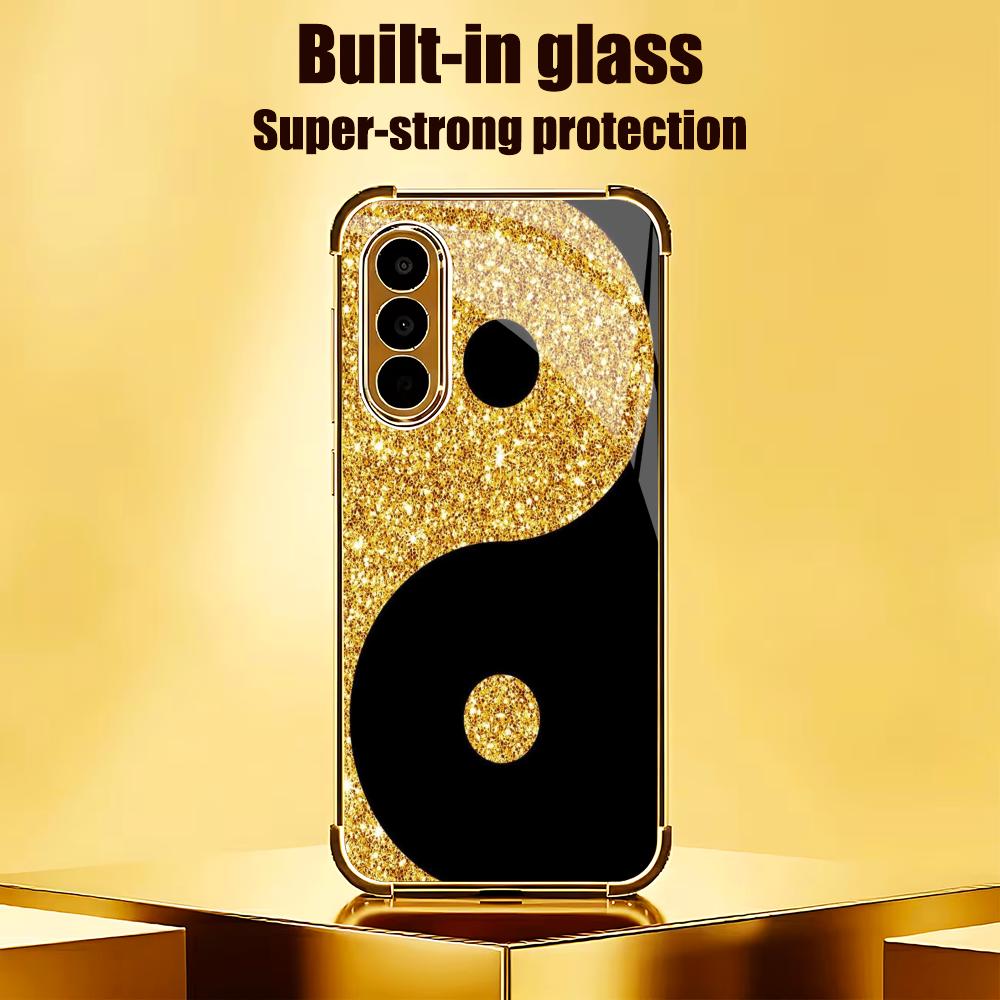 Luxurious black gold pattern T - огляд і ціна Pc Case Tempered Glass
