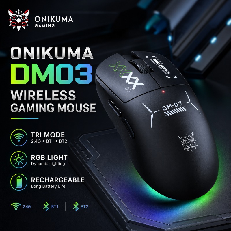 ONIKUMA DM03 Wireless Gaming M - огляд і ціна Pc Gaming X3D